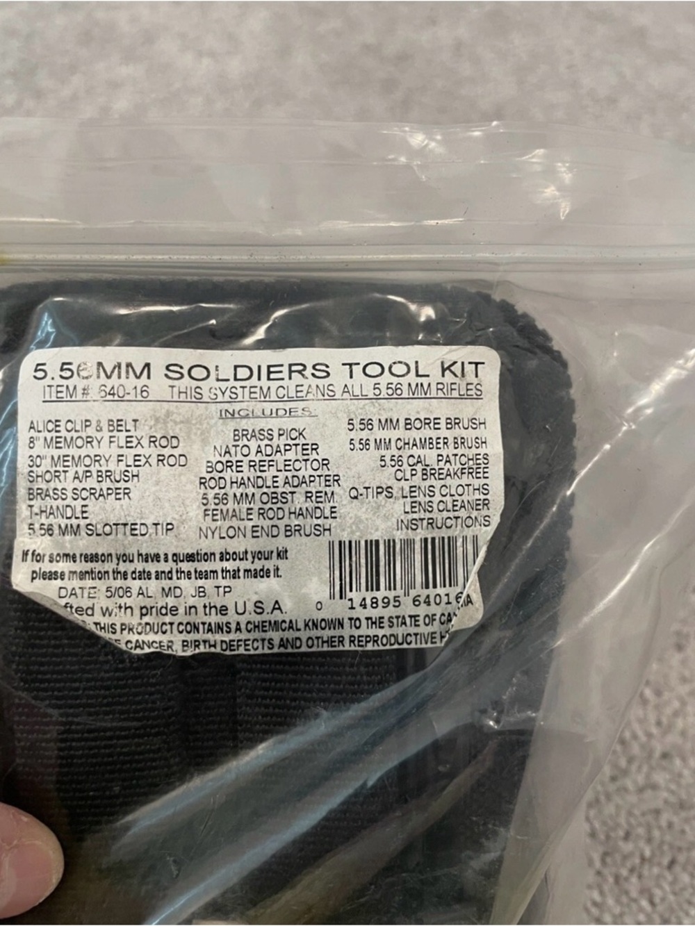 Otis gun cleaning kit